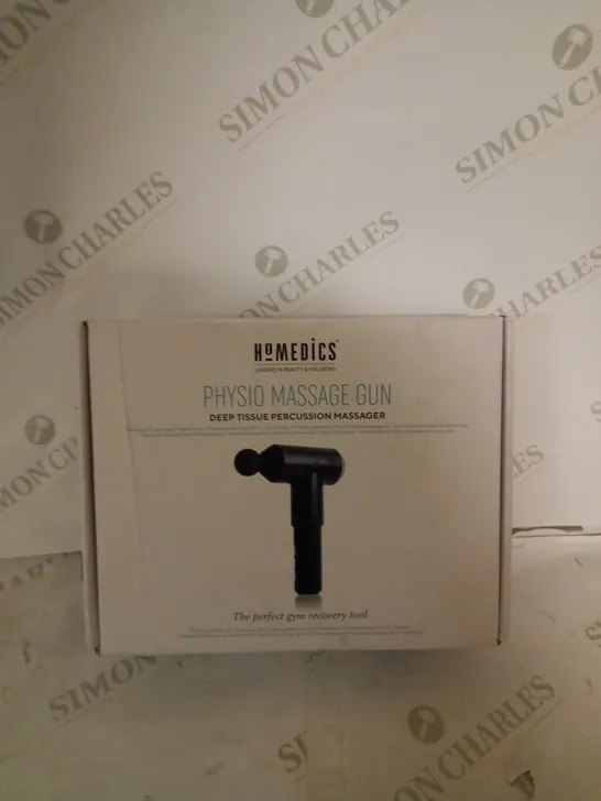 BOXED HOMEDICS PHYSIO MASSAGE GUN DEEP TISSUE MASSAGER