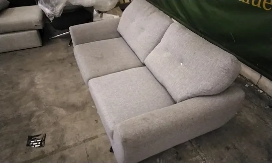 QUALITY DESIGNER GREY FABRIC 2 SEATER SOFA