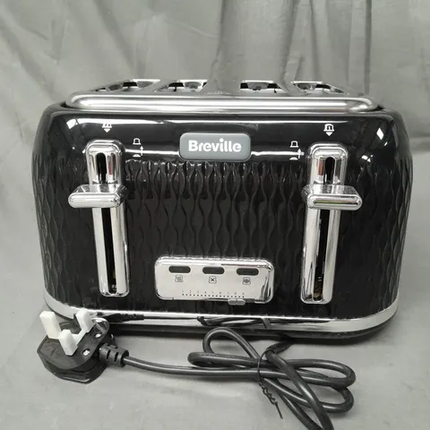 BOXED BREVILLE 4-SLICE TOASTER IN GLOSSY BLACK