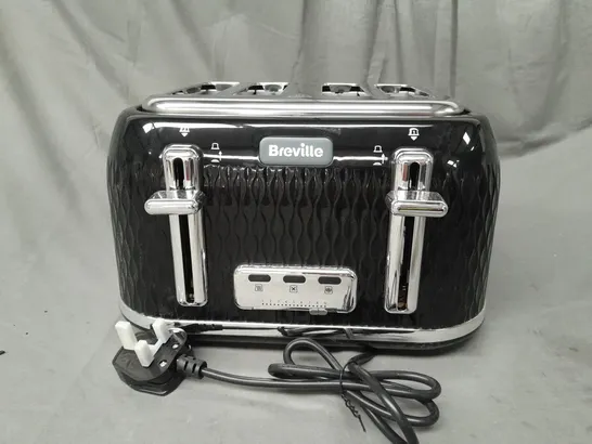 BOXED BREVILLE 4-SLICE TOASTER IN GLOSSY BLACK