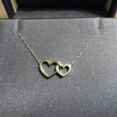 FRASER HART TWO HEART NECKLACE IN GIFT BOX