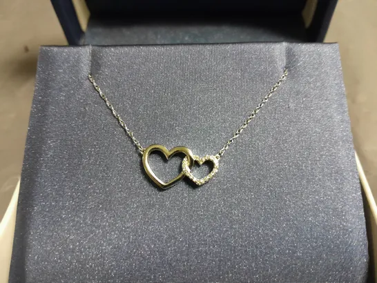 FRASER HART TWO HEART NECKLACE IN GIFT BOX