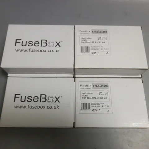 LOT OF 6 FUSEBOX TYPE A RCBO B CURVE 10A 6KA 30MA