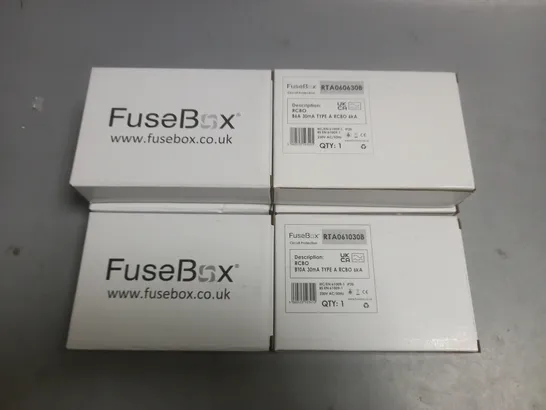 LOT OF 6 FUSEBOX TYPE A RCBO B CURVE 10A 6KA 30MA