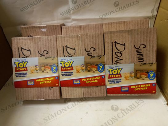 LOT OF 6 TOY STORY PUZZLE ERASER GIFT PACKS	