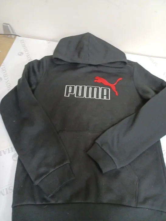 PUMA BLACK HOODIE SIZE 15/16 YR