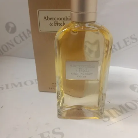 BOXED ABERCROMBIE AND FITCH FIRST INSTINCT SHEER EAU DE PARFUM 100ML