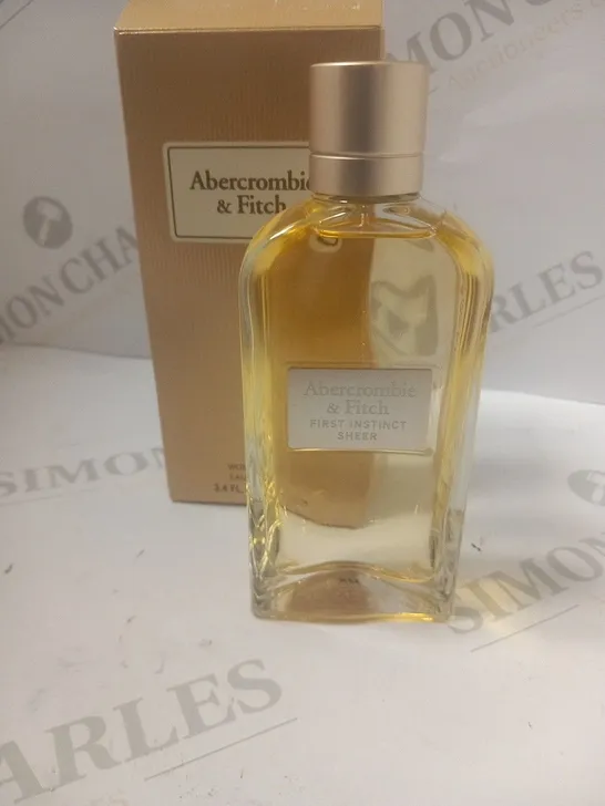 BOXED ABERCROMBIE AND FITCH FIRST INSTINCT SHEER EAU DE PARFUM 100ML