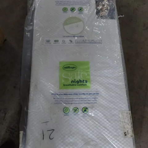 BAGGED SAFE NIGHTS COT MATTRESS 60 × 120cm