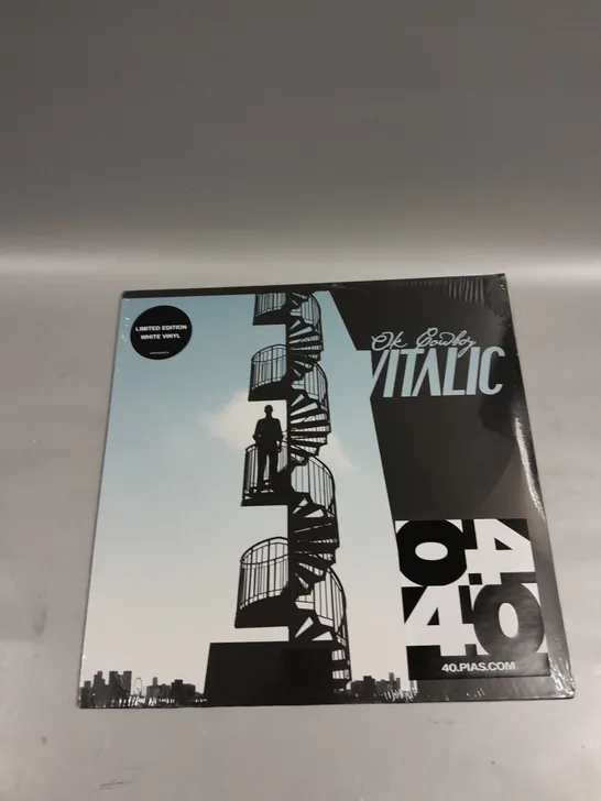 SEALED LIMITED EDITION WHITE VINYL VITALIC OK COWBOY 