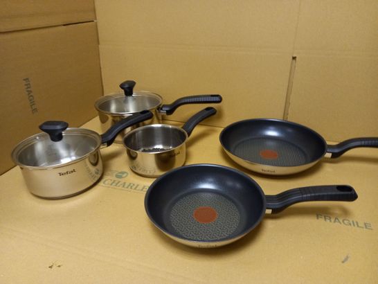 TEFAL COMFORT MAX STAINLESS STEEL POTS AND PANS INDUCTION SET