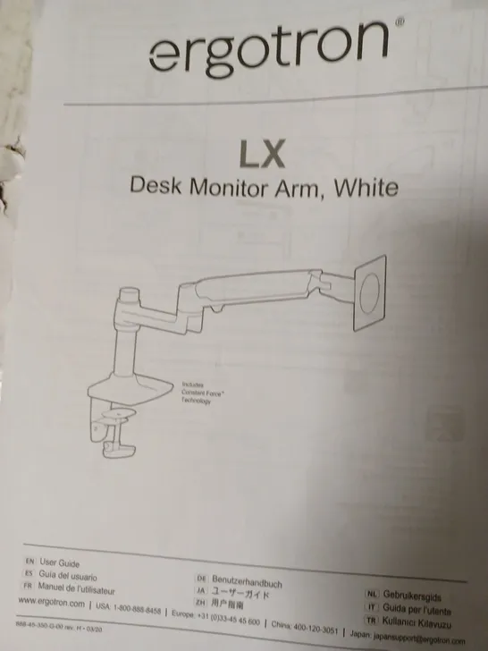 ERGOTRON LX DESK MOUNT MONITOR ARM