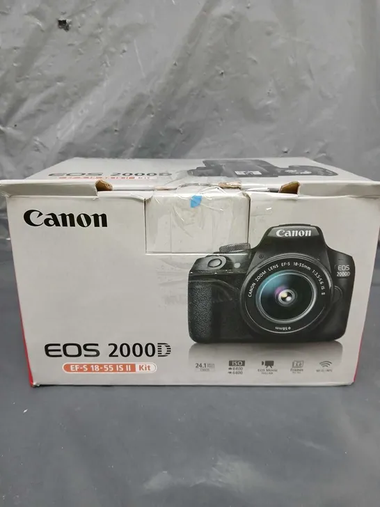 BOXED CANON EOS 2000D SLR BLACK CAMERA  RRP £589.99