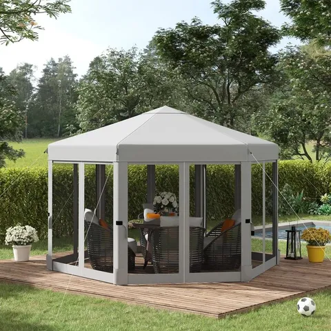 BOXED ABEAL 3X3M STEEL POP UP GAZEBO