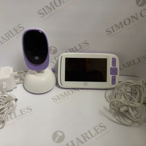 BT SMART BABY MONITOR WITH 5" SCREEN- PURPLE/WHITE 