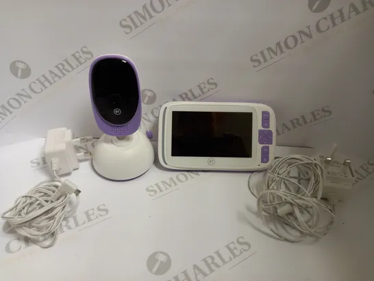 BT SMART BABY MONITOR WITH 5" SCREEN- PURPLE/WHITE 