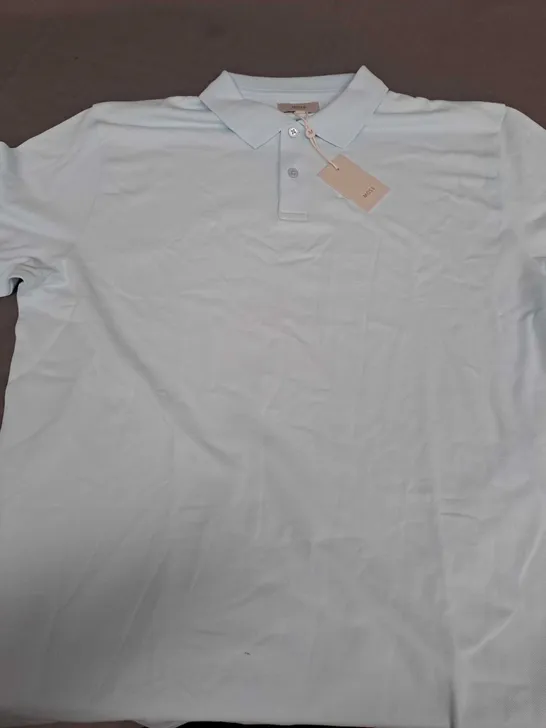 MOSS PALE BLUE POLO SHIRT SIZE M