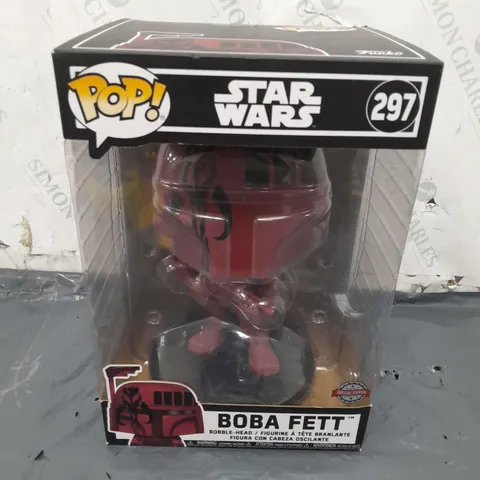 BOXED FUNKO POP STAR WARS 297 BOBA FETT BOBBLE-HEAD