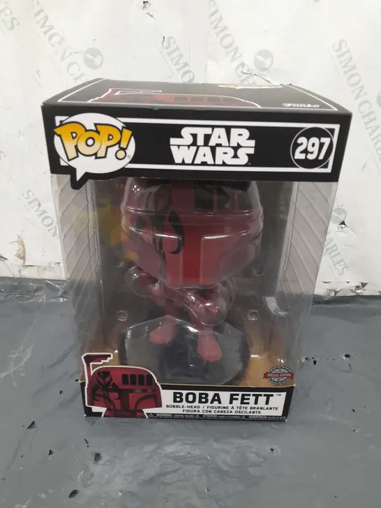 BOXED FUNKO POP STAR WARS 297 BOBA FETT BOBBLE-HEAD