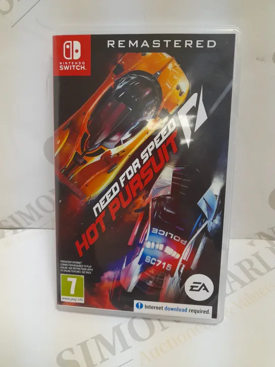 NINTENDO SWITCH NEED FOR SPEED: HOT PERSUIT REMASTERED GAME  7+