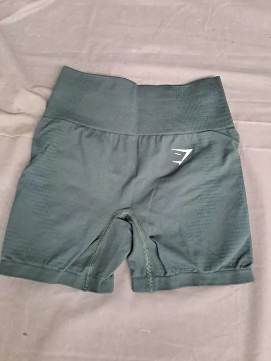 GYMSHARK VITAL SEAMLESS 2.0 SHORTS IN GREEN SIZE S