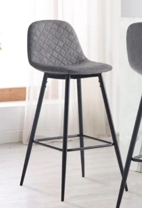 BOXED PAIR OF MURRAY GREY BARSTOOLS