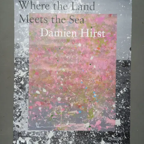 DAMIEN HIRST WHERE THE LAND MEETS THE SEA ART PRINT