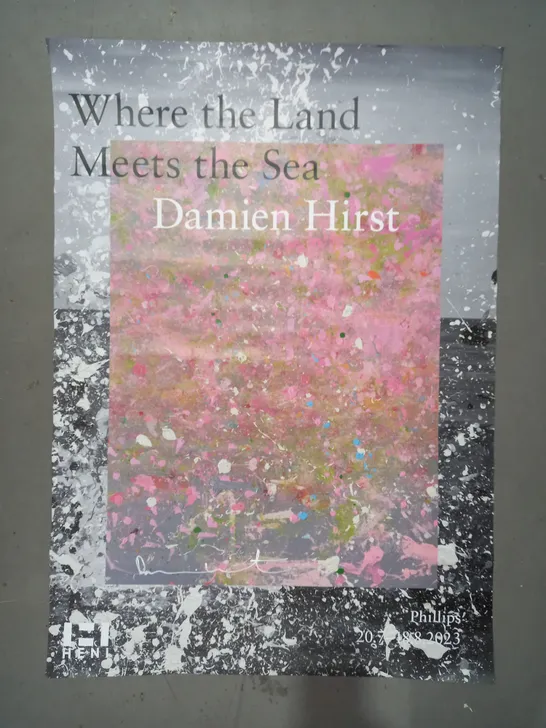 DAMIEN HIRST WHERE THE LAND MEETS THE SEA ART PRINT