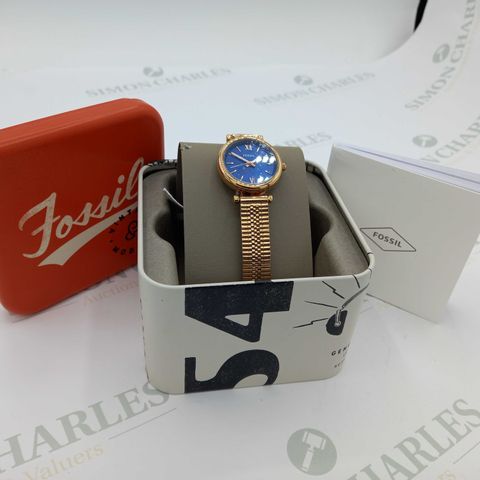 BRAND NEW BOXED FOSSIL WATCH CARLIE MINI BLUE R G 