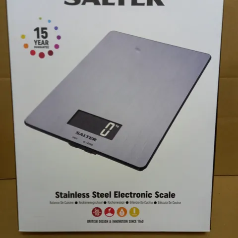 SALTER STAINLESS STEEL DIGITAL SCALE 