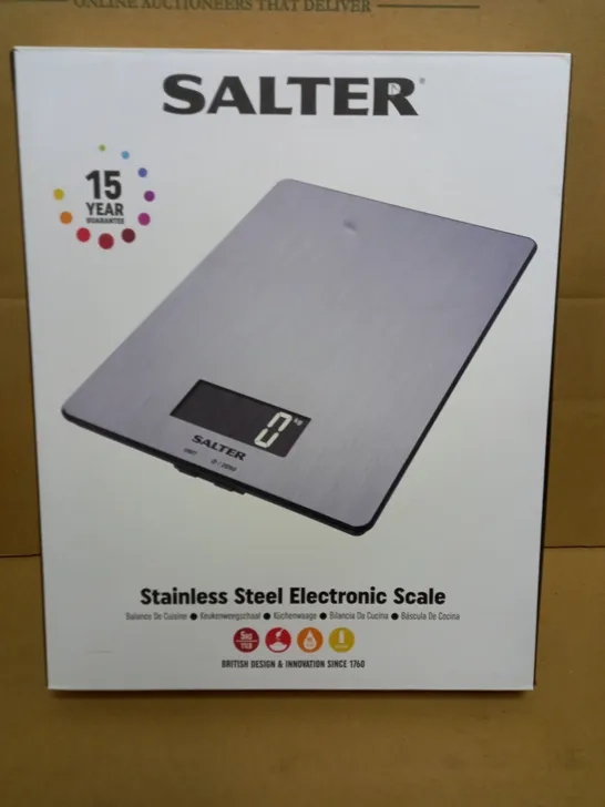 SALTER STAINLESS STEEL DIGITAL SCALE 