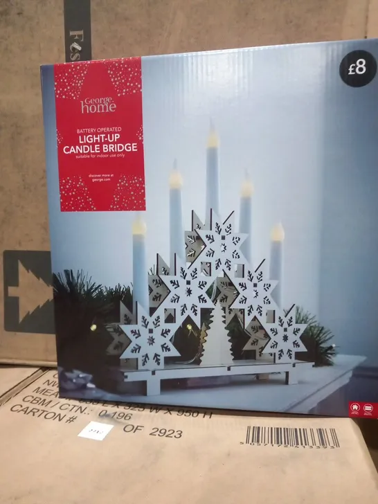 8 BRAND NEW BOXED BATTERY OPERATED LIGHT UP CANDLE BRIDGE