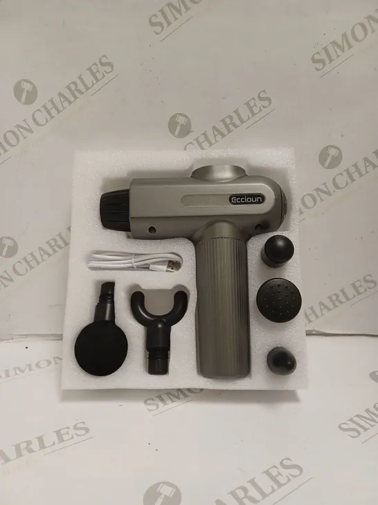 BOXED ECCIOUN JX-600 MASSAGE GUN. 