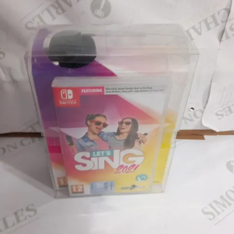 BOXED NINTENDO SWITCH LETS SING 2021 INCLUDING MICROPHONE