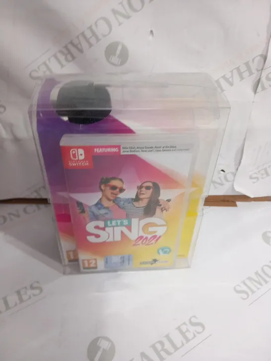 BOXED NINTENDO SWITCH LETS SING 2021 INCLUDING MICROPHONE