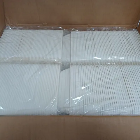 BOX OF APPROXIMATELY 200 QQ-H-650 8" CORN STARCH BASED CONTAINERS 