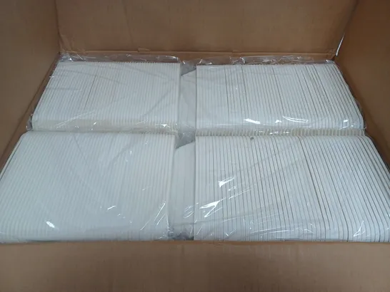 BOX OF APPROXIMATELY 200 QQ-H-650 8" CORN STARCH BASED CONTAINERS 