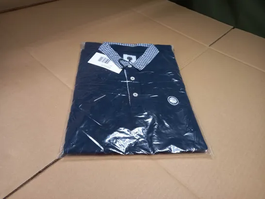 PACKAGED PRETTY GREEN NAVY POLO SHIRT - SMALL