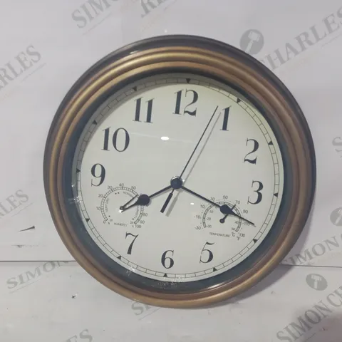 UNBRANDED DECORATIVE ANTIQUE BRASS COLOUR CLOCK