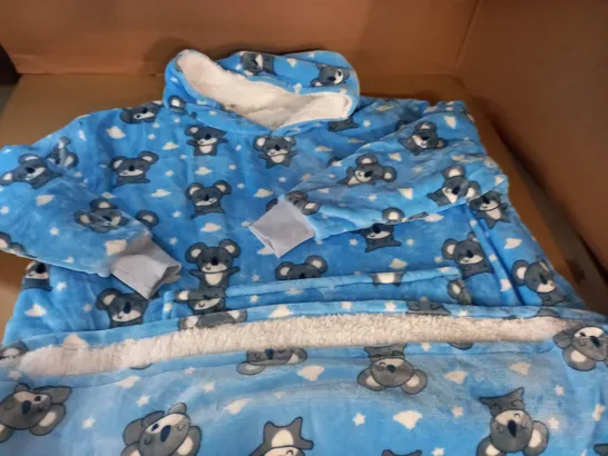 KOALA BLUE HOODED BLANKET 