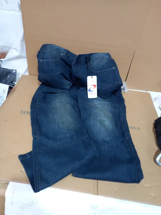 PAIR OF PROTECTIVE DEMIN JEANS FOR MOTOR CYCLISTS - SIZE 36R