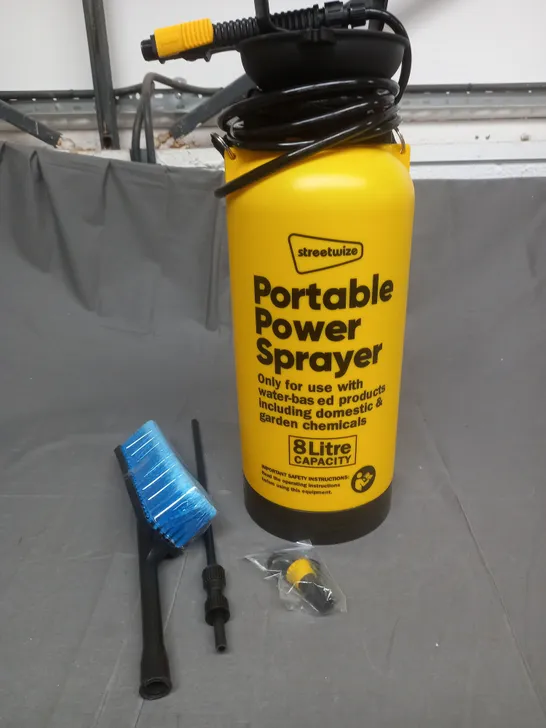 BOXED STREETWIZE 8L PORTABLE POWER SPRAYER 