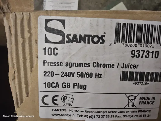 BOXED SANTOS CHROME JUICER 10C