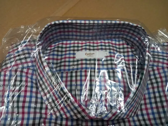 PACKAGED COTTON TRADER CHECK SHIRT - LARGE