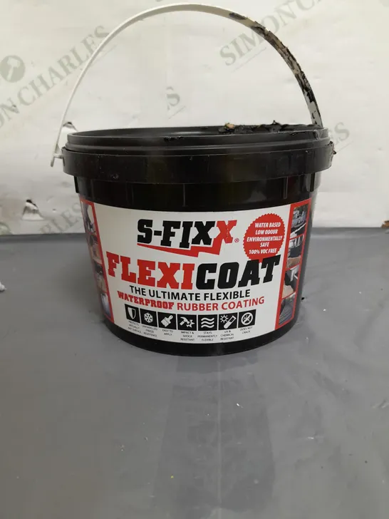 BOXED TUB OF APPROX 2KG SFIXX FLEXI COAT LIQUID RUBBER