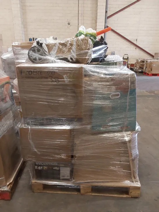 PALLET OF APPROXIMATELY 18 UNPROCESSED RAW RETURN HOUSEHOLD AND ELECTRICAL GOODS TO INCLUDE;