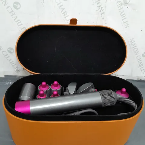 BOXED DYSON AIRWRAP COMPLETE FUCHSIA PINK SET HAIR STYLER, 600 G