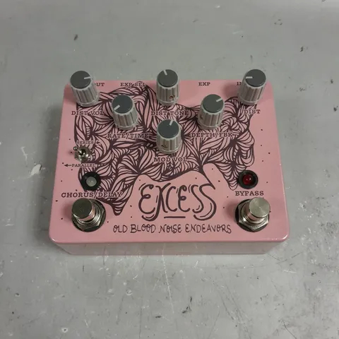 BOXED OLD BLOOD NOISE ENDEAVORS EXCESS DISTORTION CHORUS DELAY PEDAL