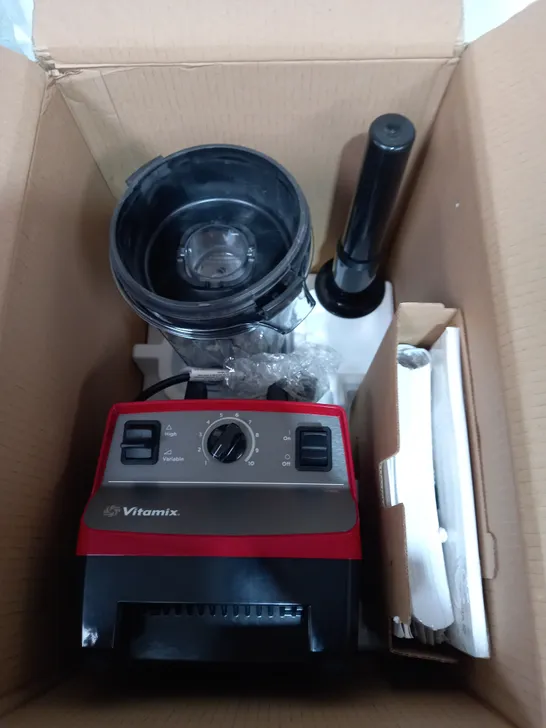 BOXED VITAMIX BLENDER IN RED 