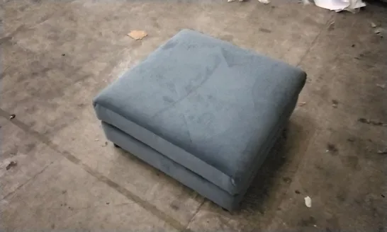 QUALITY BRITISH DESIGNED & MANUFACTURED G PLAN PETROL BLUE LARGE FOOTSTOOL